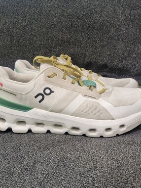 OnCloud Mens Cloudrunner 2 White Running Shoes Sneakers Size 11.5